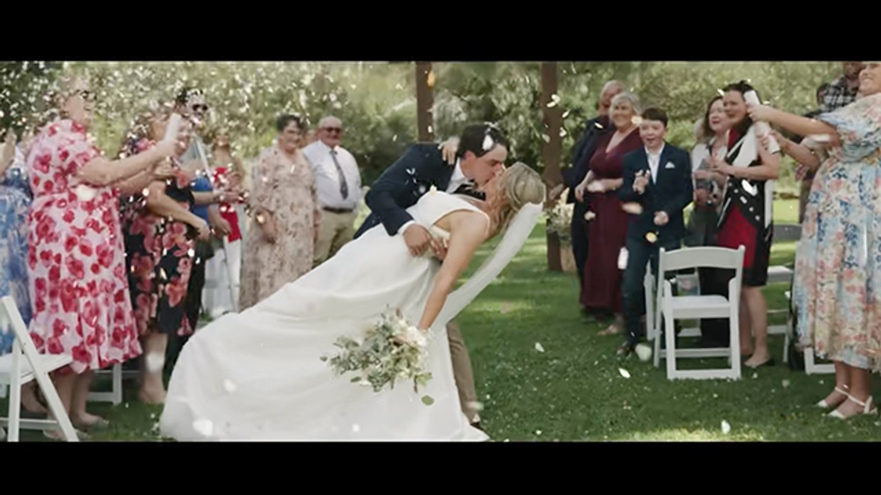 Condowie couple tie the knot with rustic farm based celebration