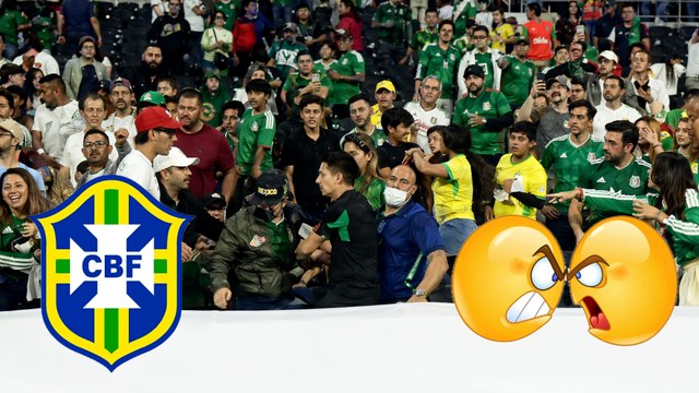 Caos en el Estadio Azteca: aficionados desatan disturbios por conseguir una playera de jugador de Brasil y tensan el ambiente