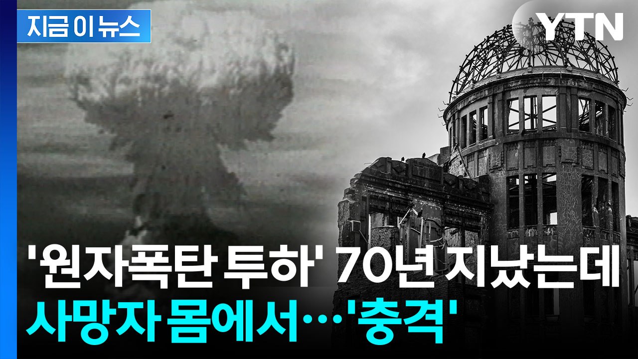 히로시마 원폭 피폭자 장기에서...고스란히 남은 '원자폭탄' 흔적 [지금이뉴스] / YTN