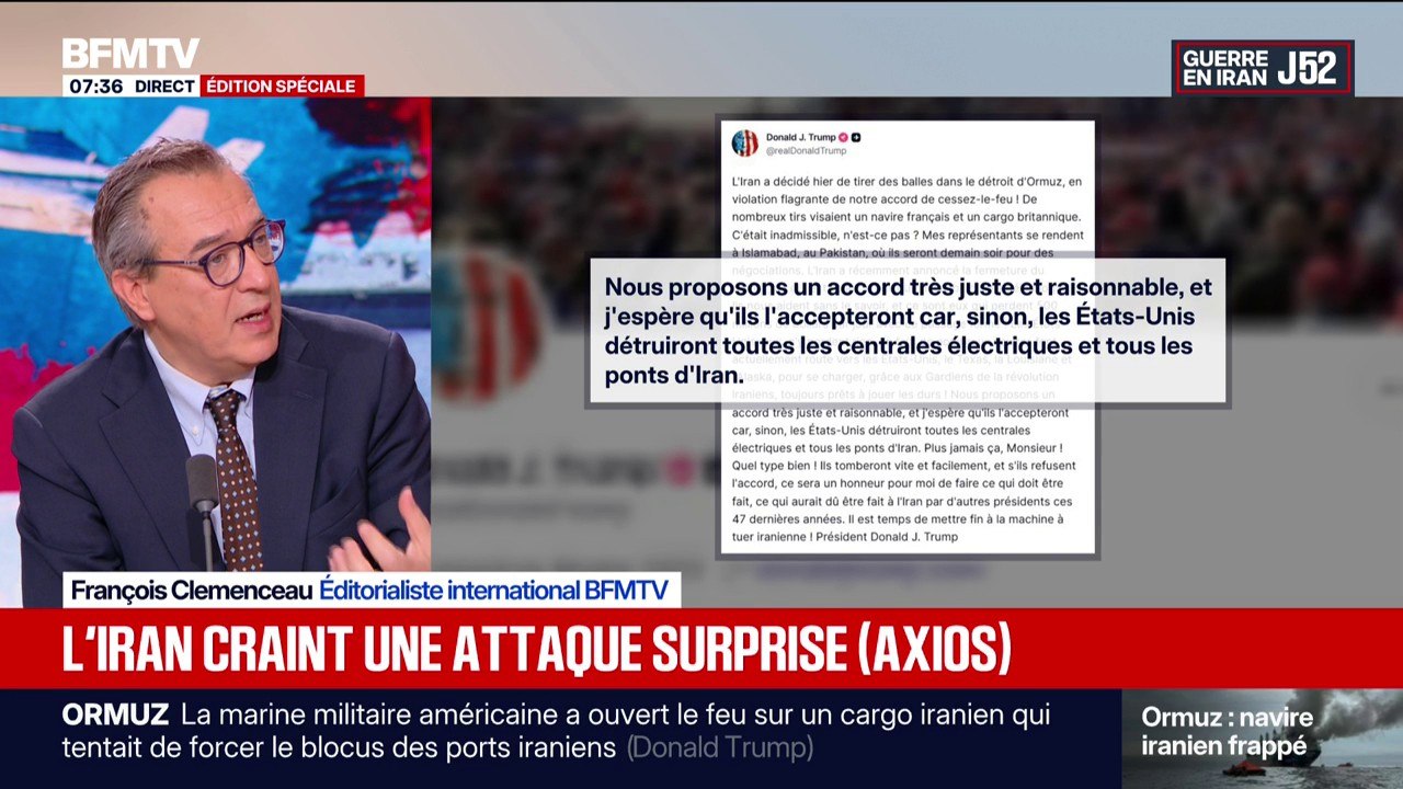 L'Iran n'ira pas aux pourparlers, le cessez-le-feu arrive bientôt à expiration… Y'a-t-il un risque de reprise des combats entre l'Iran et les États-Unis?