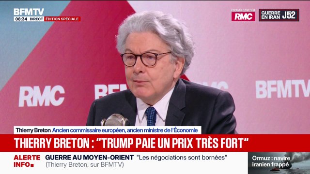 Guerre au Moyen-Orient: L'Iran commence à souffrir du blocus , estime Thierry Breton, ancien ministre de l’Économie
