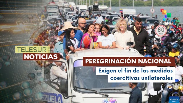 En Venezuela inicia gran peregrinación nacional contra el bloqueo económico