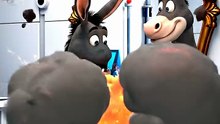 Never trust your own reflection! 😭 (Cartoon Physics) #donalddonkey