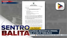 DepEd, inilatag ang ipatutupad na 3-term academic calendar na magsisimula sa paparating na bagong school year | ulat ni Vel Custodio