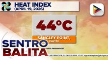 44°C heat index, naitala kahapon sa Sangley Point, Cavite; Ridge of High Pressure Area, patuloy na nakaaapekto sa Northern Luzon