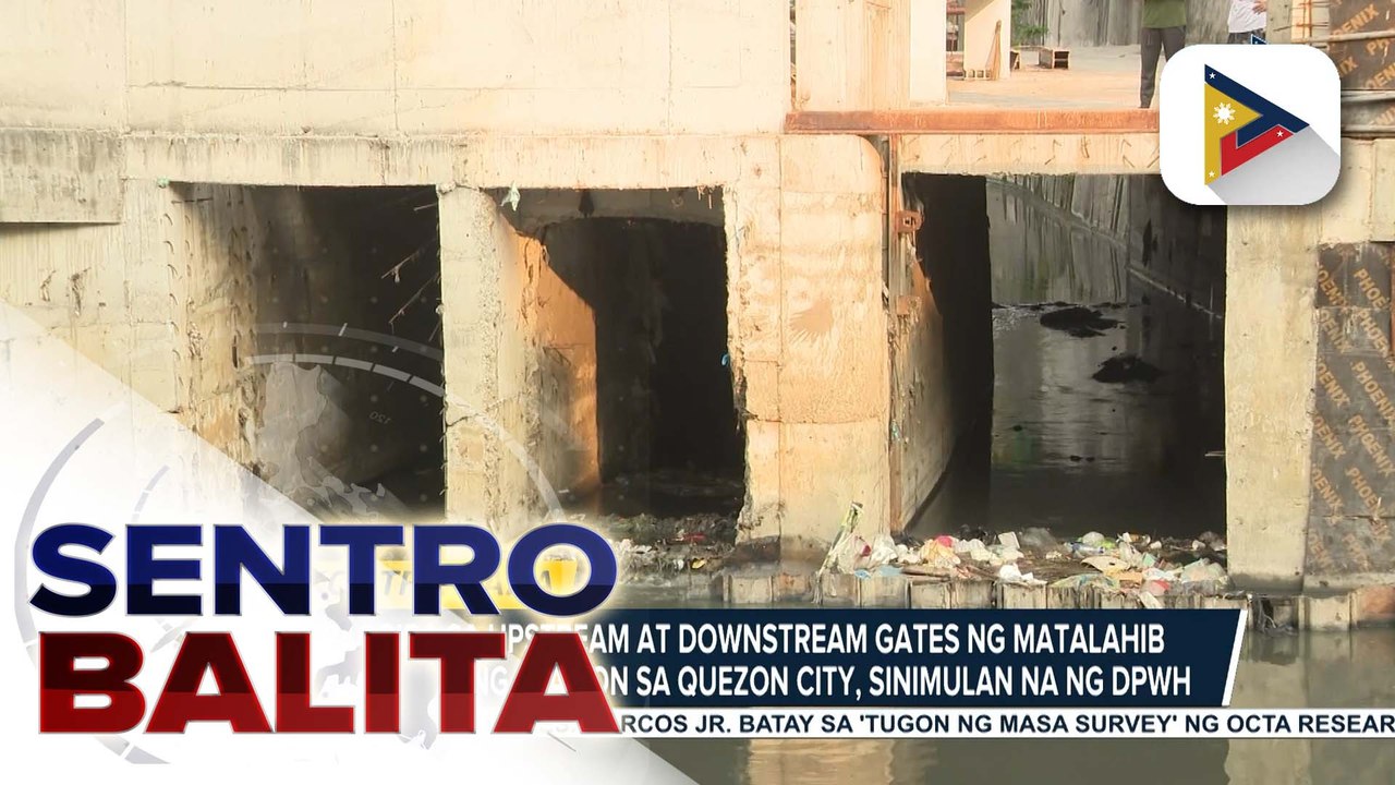 Paggiba sa upstream at downstream gates ng Matalahib Creek Pumping Station sa Quezon City, sinimulan na ng DPWH; Mobile pumps at retention basins, kabilang sa mga ilalagay | ulat ni Bernard Ferrer