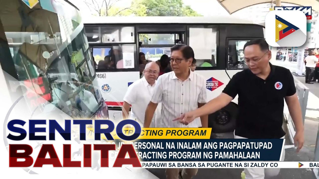 PBBM, personal na kinamusta ang pagpapatupad ng Service Contracting Program ng Pamahalaan; nasa 20K na PUV drivers, inaasahang magsisimula sa SCP ngayong araw | ulat ni Cleizl Pardilla