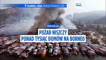Co najmniej tysiąc domów spłonęło w osadzie na Borneo
