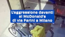 L'aggressione davanti al McDonald’s di via Farini a Milano