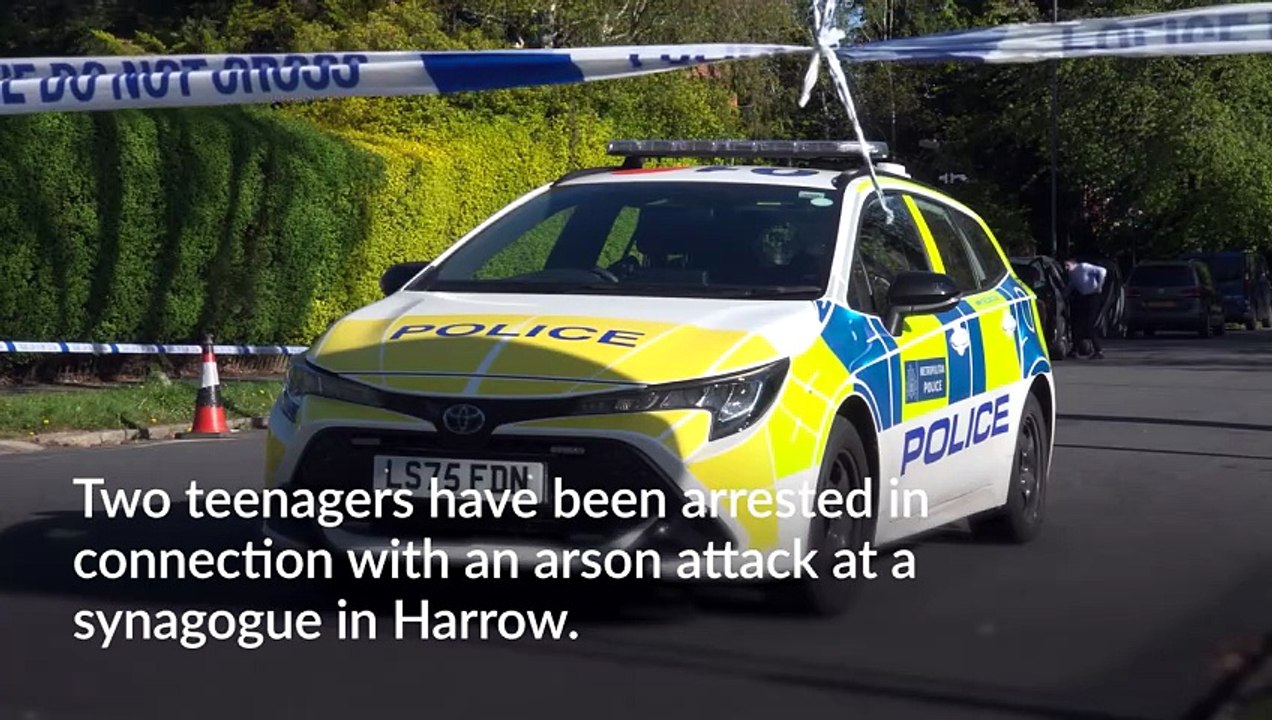 Teenagers arrested in connection with arson attack at Kenton Synagogue