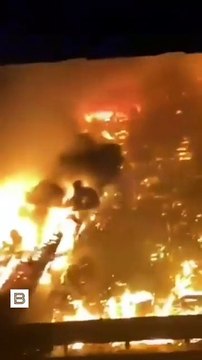 200 homes destroyed in moments: footage of a devastating fire in Malaysia
