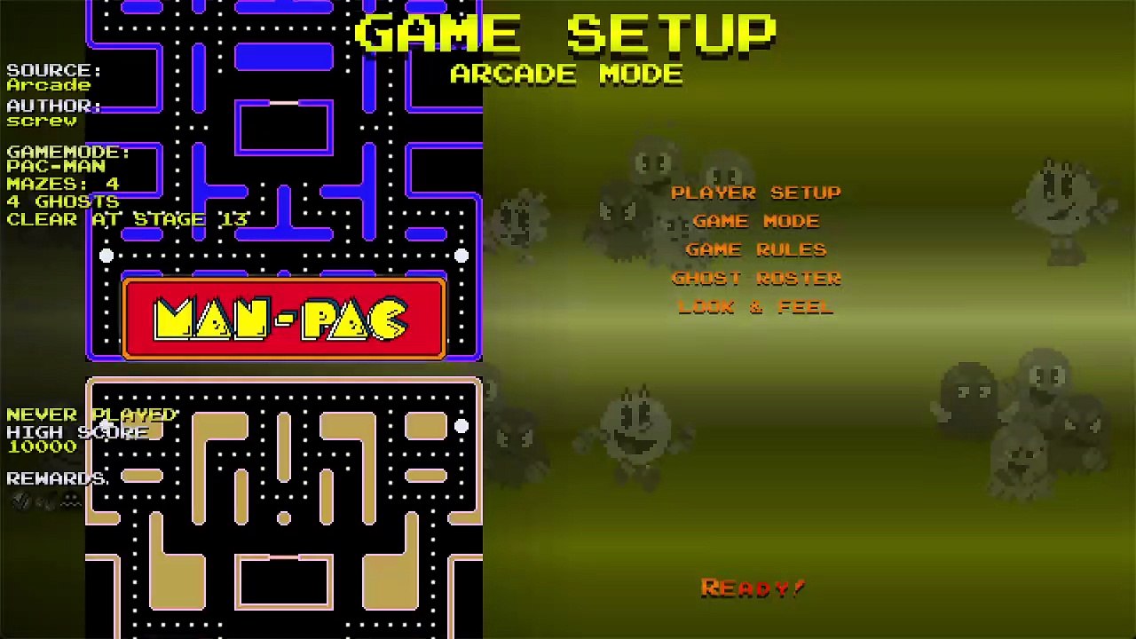 K2R2 Gameplay: Pac-Man: Ultimate Mix (Man-Pac Mazes)