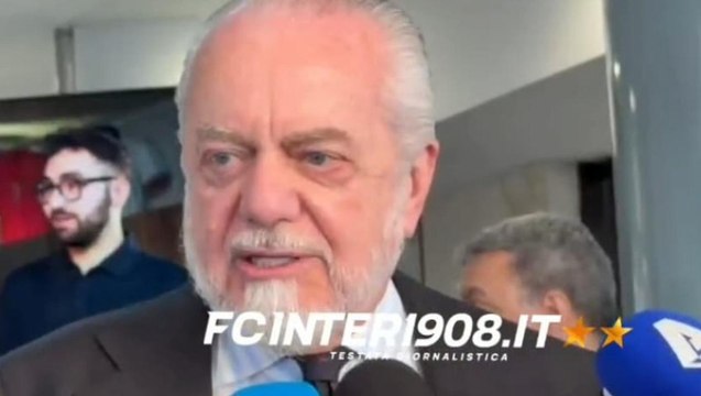 VIDEO FCIN1908 / De Laurentiis: Malagò è welcome. Abete per me non adatto