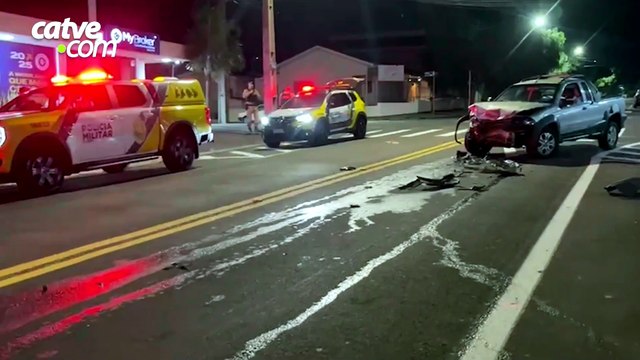 Motorista embriagado é preso após colisão frontal no Centro de Cascavel
