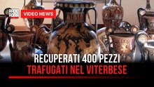 Traffico di reperti archeologici, recuperati 400 pezzi trafugati nel viterbese