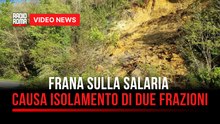 Maltempo nel Reatino, frana sulla Salaria causa isolamento di due frazioni