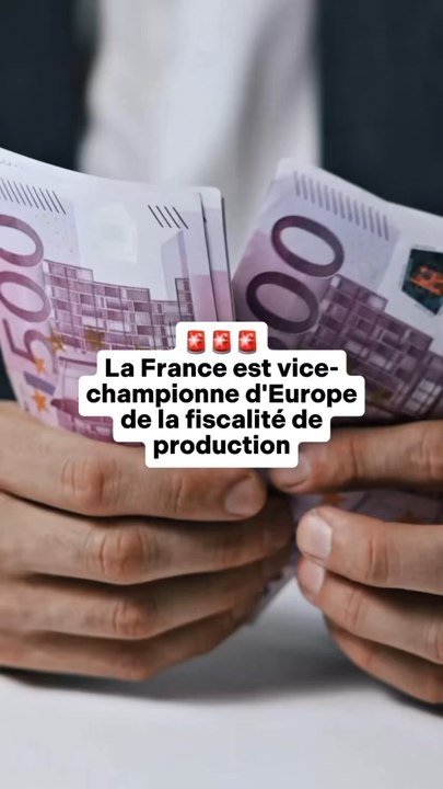 🚨 La France est vice-championne d’Europe de la fiscalité de productionSources : Insee, Les Echos, Institut Montaigne, Conseil d'analyse économique