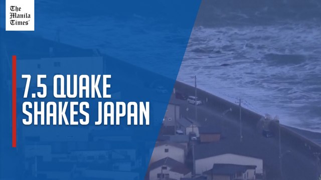 Waves swell in Hokkaido as tsunami warnings issued after magnitude 7.5-magnitude quake