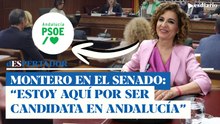 Montero acude al Senado y no sabe donde meterse: "Estoy aquí por ser candidata de Andalucía"