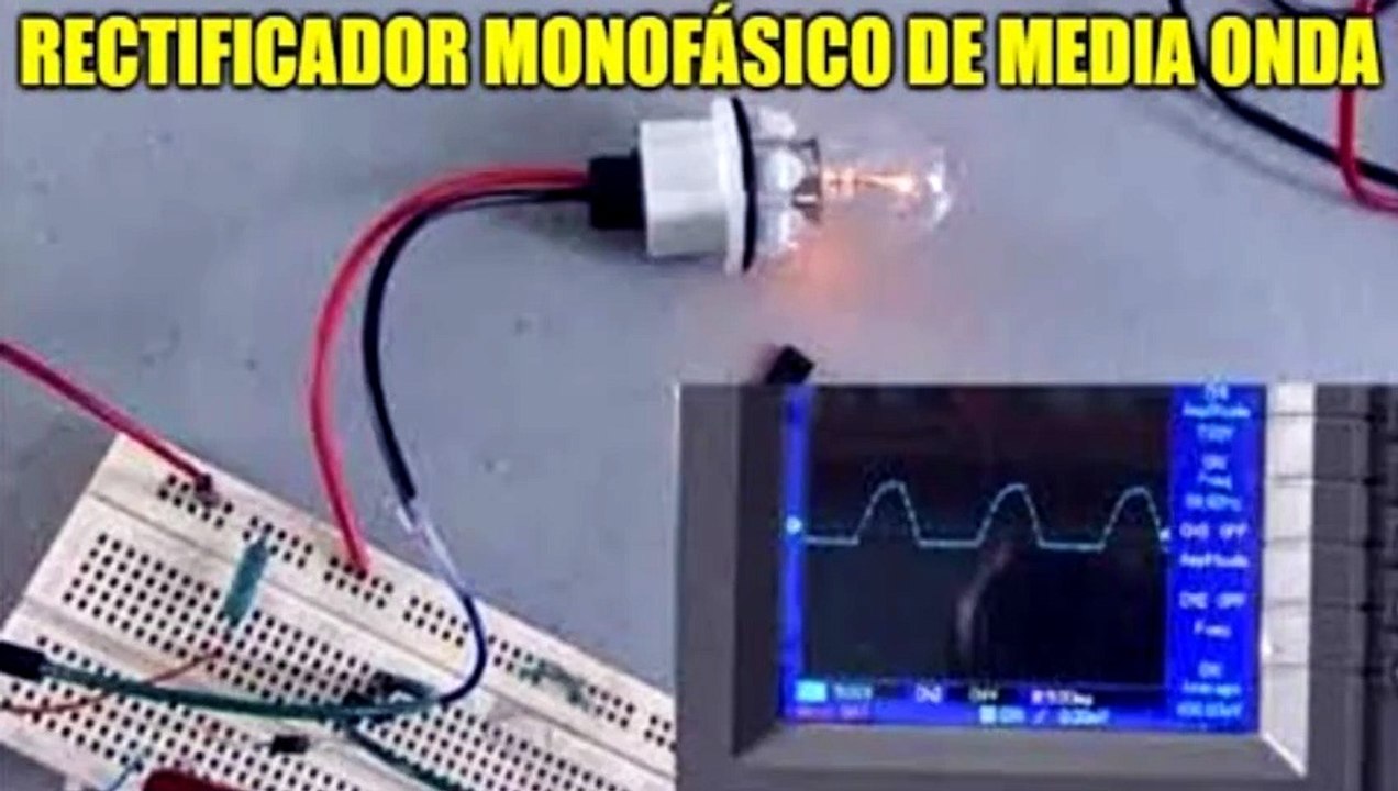 Electrónica de Potencia - Rectificador monofásico de 1/2 onda /Multisim 14.3