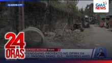 Natenggang proyekto ng DPWH sa Brgy. Pasong Tamo, Quezon City, inirereklamo | 24 Oras