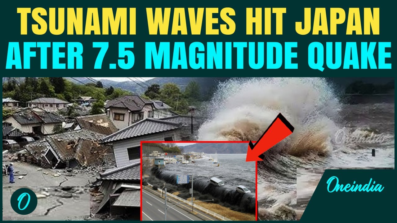 Japan EARTHQUAKE Breaking: First Tsunami Wave Hits Coast After Massive 7.5 Earthquake