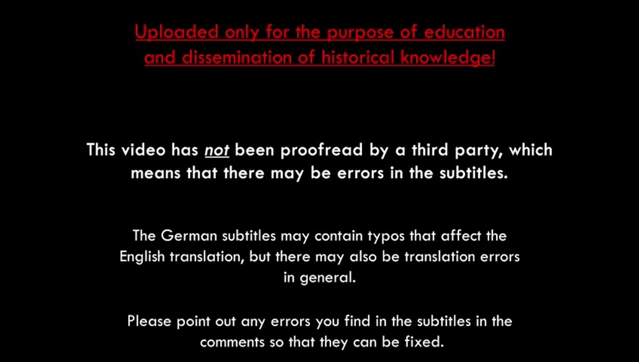 Adolf Hitler – Proclamation of the invasion of Poland, September 01, 1939 [English subtitles]