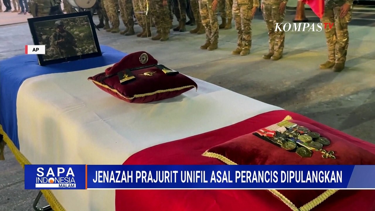 Jenazah Pasukan Perdamaian Perancis Dipulangkan dari Lebanon, UNIFIL Sebut 1 Tewas | SAPA MALAM