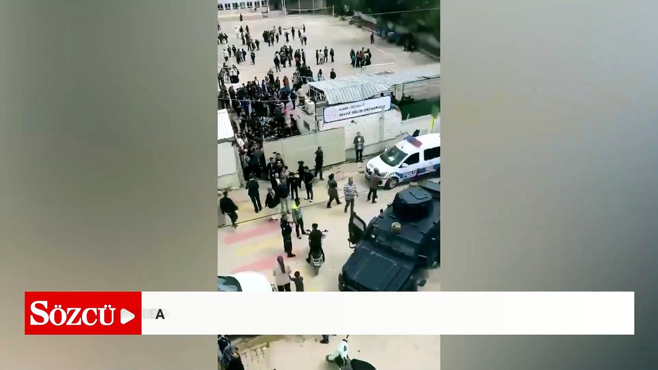 Adana'da okul çevresinde duyulan silah sesleri panik yarattı