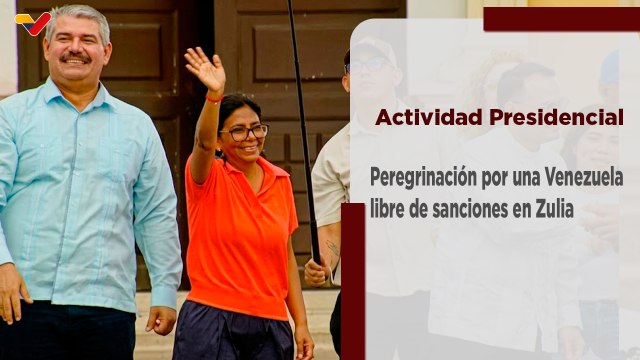 Presidenta (E) participa en gran peregrinación por una Venezuela sin sanciones en el edo. Zulia