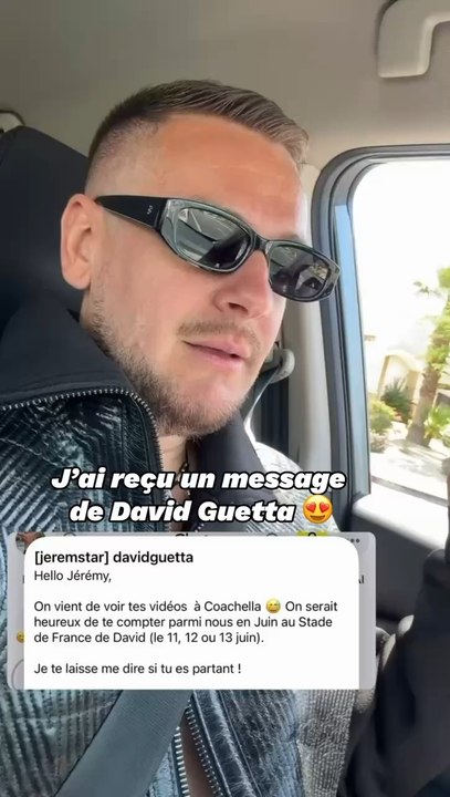 J’ai reçu un message de David Guetta 😍