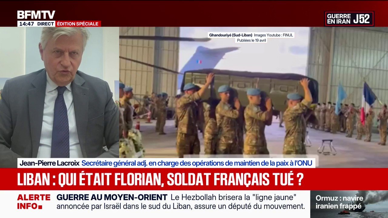 Soldat français tué au Liban: "Il y a un certain nombre d'éléments qui suggèrent une responsabilité du Hezbollah", affirme Jean-Pierre Lacroix (ONU)