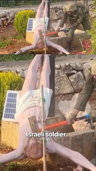 Israel apologizes after soldier smashes statue of Jesus