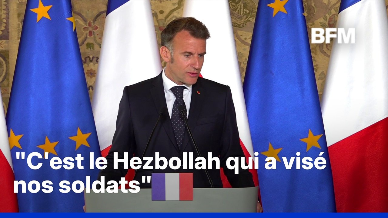 Soldat français tué au Liban: Emmanuel Macron affirme que "le Hezbollah a visé" les soldats de la Finul