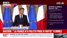 "La France n'a pas été prise à partie" dans le détroit d'Ormuz, estime Emmanuel Macron