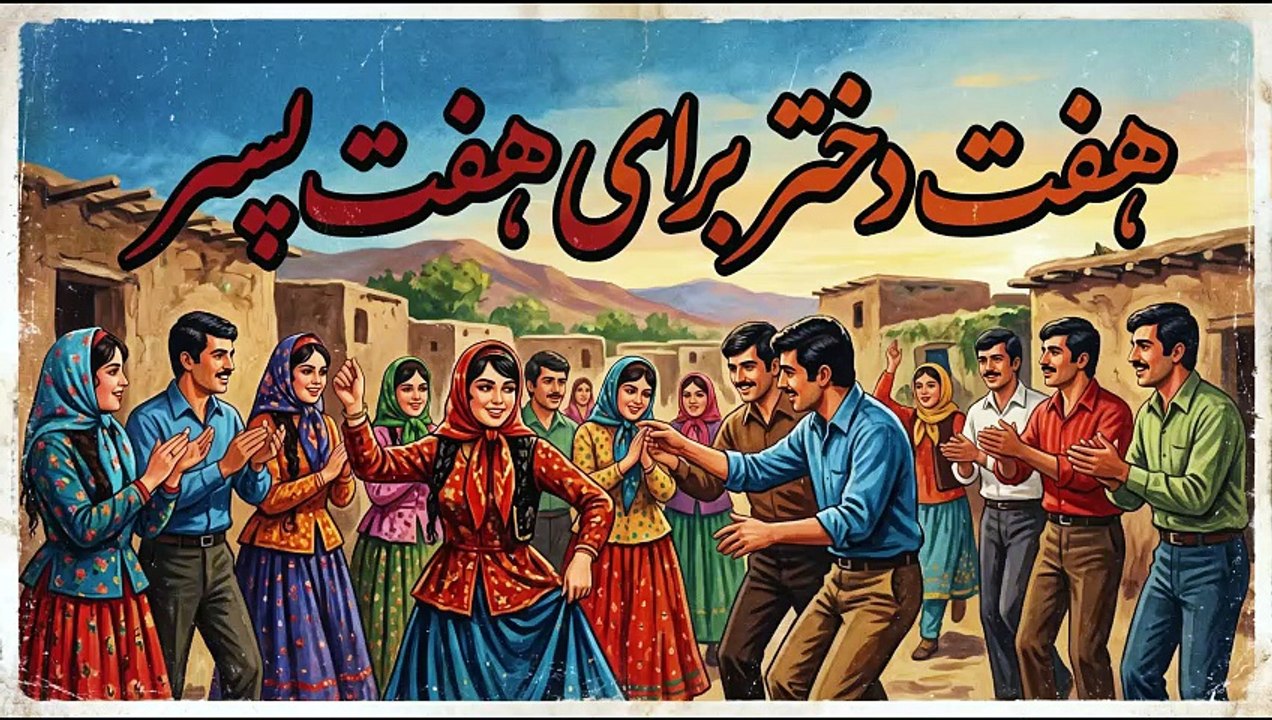 Classic Iranian Folk Dance & Music | Best Musical Scene from "7 Dokhtar Baraye 7 Pesar" 🎶