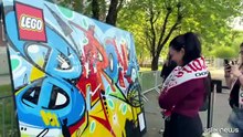 Un murales da record alla Barona di Milano per Marracash