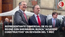 Jamieson Greer llega a Palacio Nacional para revisión del T-MEC: "Trabajamos por una agenda constructiva"