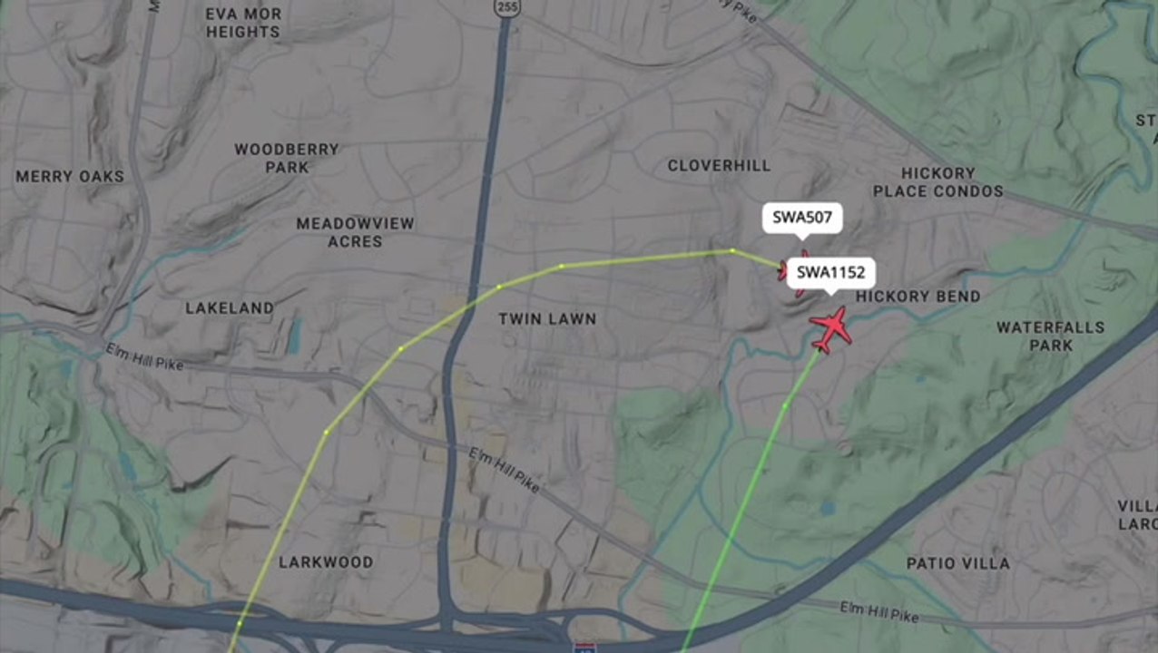 Southwest Airlines plane forced to take evasive action to avoid mid-air collision over Nashville