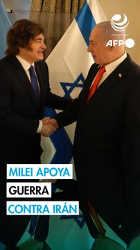 Milei asegura que la guerra de Israel y EEUU contra Irán es lo correcto