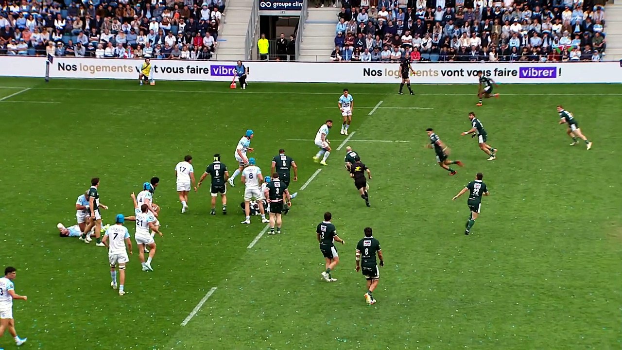 TOP 14 - Essai de Théo ATTISSOGBE (SP) - Aviron Bayonnais - Section Paloise