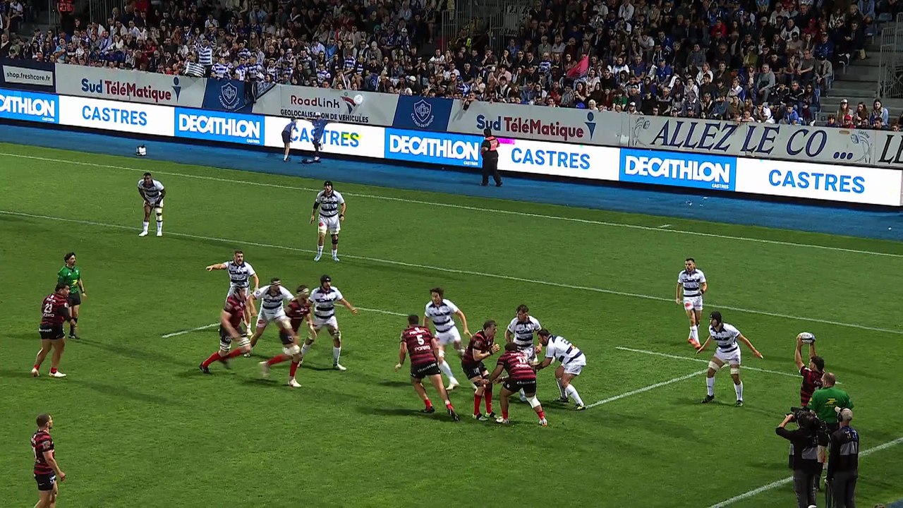 TOP 14 - Essai de Guillaume CRAMONT (ST) - Castres Olympique - Stade Toulousain