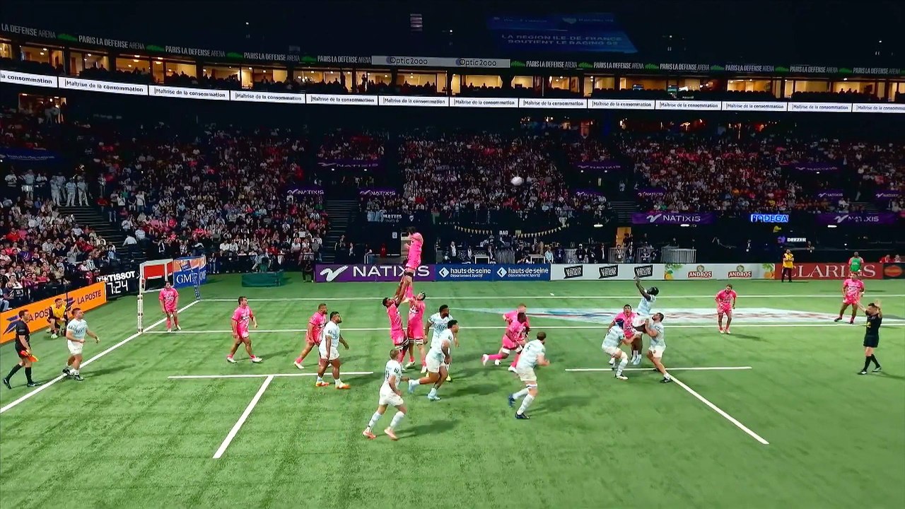 TOP 14 - Essai de Romain TAOFIFENUA (R92) - Racing 92 - Stade Français Paris