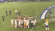 Así celebró el Real Madrid su victoria en la Youth League