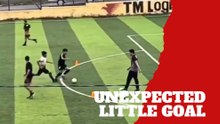 Un niño roba el show con un gol inesperado en pleno entrenamiento