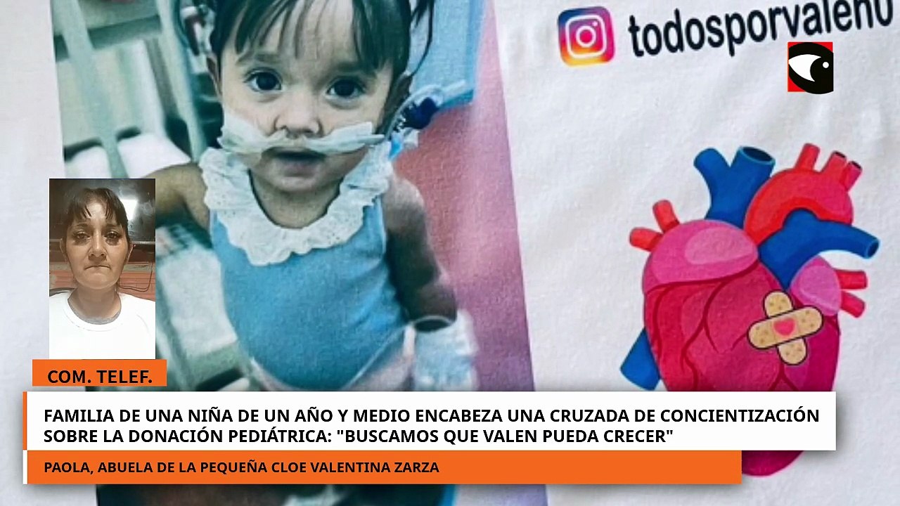 Abuela encabeza una cruzada por un corazón para su nieta que espera un trasplante en el Garrahan