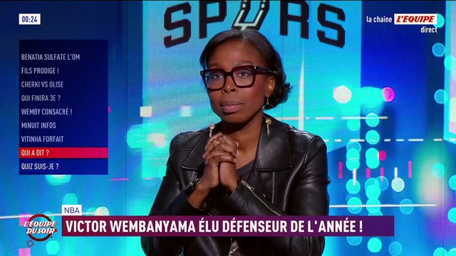 Victor Wembanyama premier joueur à être sacré défenseur de l'année à l'unanimité en NBA - Basket - NBA - Spurs