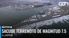 Japón retira aviso de tsunami tras fuerte terremoto de magnitud 7.5