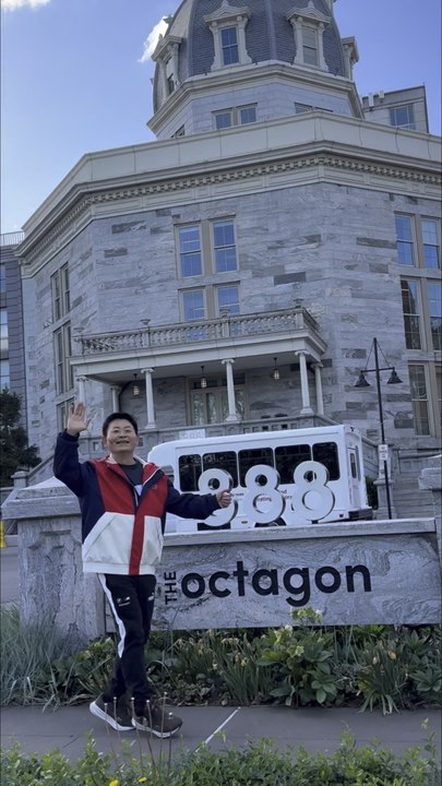 Nelson Wang's afternoon on Roosevelt Island's The Octagon. April 20, 2026. This video was shot by Zheng Yiming.