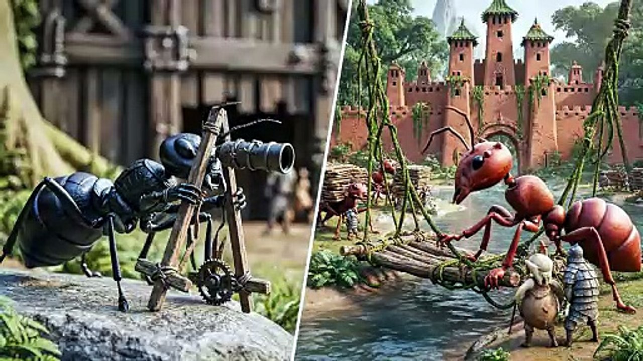 Ant colony Black Ants V's Red Ants part 3